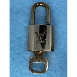 Louis Vuitton Gold Padlock & Key #315 with Bonus Bag Charm